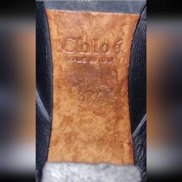 Chloe vintage leather ankle boots 😍 size 37.5 but fit a 7. Listed elsewhere 2 - Picture 3 of 8